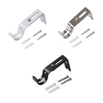 Support rideau fenêtre moderne vis réglable noir argent quincaillerie decoration fixations
