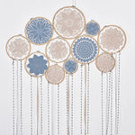 décoration murale dreamcatcher dentelle bohème motifs floraux suspension artisanale chambre mariage