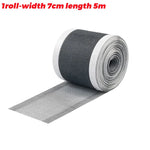 filet anti moustiques adhésif gris maille fine moderne 5m 7cm fenetre protection