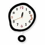 horloge murale moderne dessin animé minimaliste aiguille acrylique opaque salon