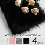tapis fourrure synthétique blanc rose gris noir moderne résistant clips fixations bricolage photography background