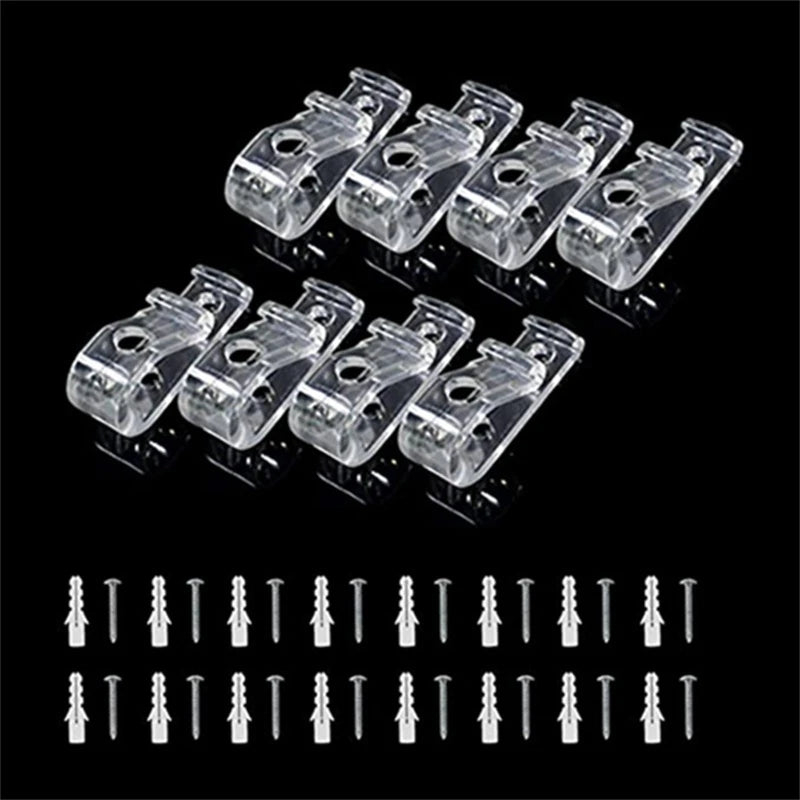 clips fixation stores rideaux transparents vis plugs sécurité enfant pack pièces plastique pragmatique
