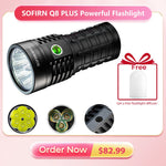 lampe torche rechargeable led puissante 16000lm moderne résistante choc diffuseur gratuit camping