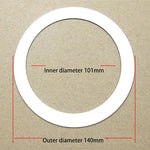 Anneaux taille blanche métal bases lampes entretoises rondelles joints extension support lumière minimaliste