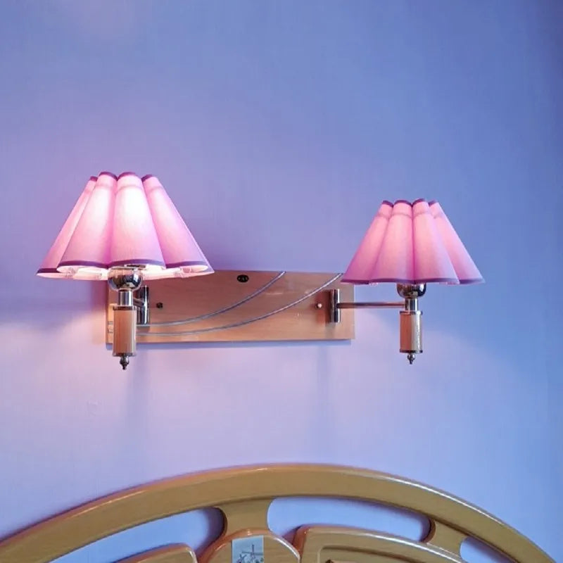 abat jour tissu floral violet rose moderne décoration chambre opacité classique