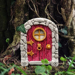 porte miniature fantaisie bois pierre métal adhésif poignées boutons pierres décoratives bleu rose vert
