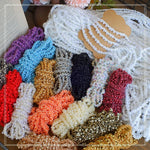 bracelets polyester multicolore blanc rouge or violet marron gris biodegradable