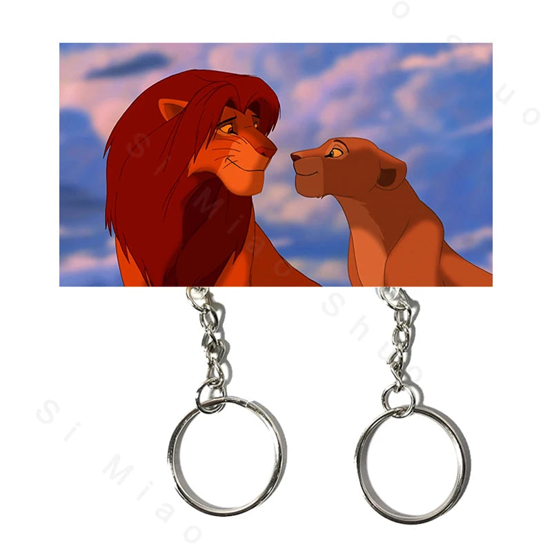 porte clés mural couple lions dessin animé maison ballons colorés anneau métallique décoration entrée