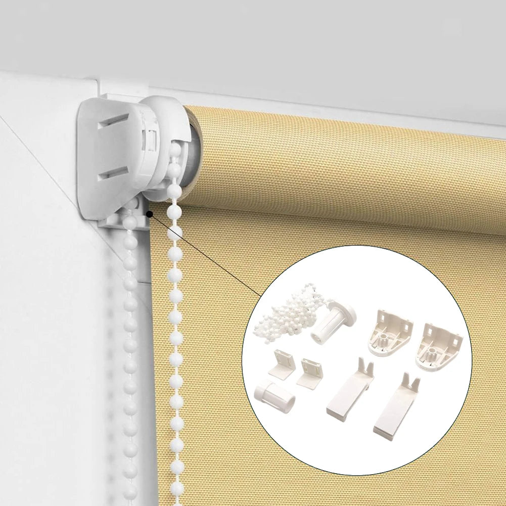 store enroulement beige clips tissu fin tube chaîne blanc moderne éléments remplacement