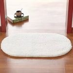 tapis doux décoration intérieure moderne gris beige salle bain antidérapant poils suède