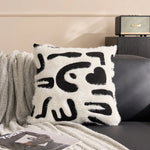 taies d'oreiller géométriques polyester non toxique maison moderne motifs léopard adhésifs respectueux environnement