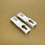 crochet finition boite vitesses dt82 kt82 blanc moderne opaque 75mm rideau électrique accessoire fixe