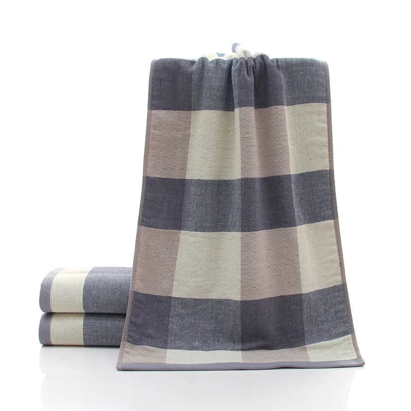 serviettes main coton absorbantes séchage rapide noël carreaux classiques vert gris rose