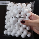 boules polystyrène blanc simples décorations fêtes mariage bricolage artisanat rondes lisses opaques variées tailles