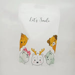 sac plastique chat licorne happy surprise baby nice day poignée détachable occasion anniversaire mariage