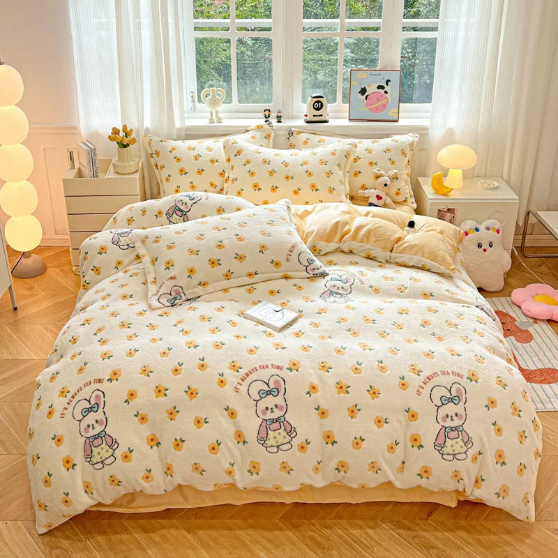 Housse de couette bleu marine 240x220 dans une chambre décorée