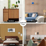 décoration murale papier peint motifs lignes verticales moderne minimaliste adhésif PVC marron beige gris
