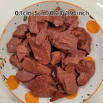 pierre rouge naturelle morceaux décoratifs maison pots fleurs finement craquants rustic