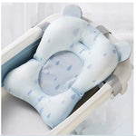 coussin bain bébé bleu rose points arcs ciel ceintures sécurité confortable moderne