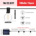 guirlande lumineuse led jaune ampoules transparentes câble bronze rustique ip44