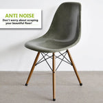 protège pieds adhésifs noirs ronds lisses modernes meubles antidérapants silencieux PVC