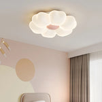 plafonnier led moderne blanc forme pétale chambre opacité fixations invisible