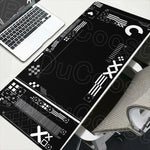 tapis souris csgo graphique noir rose bleu violet durable anti dérapant gaming hd print