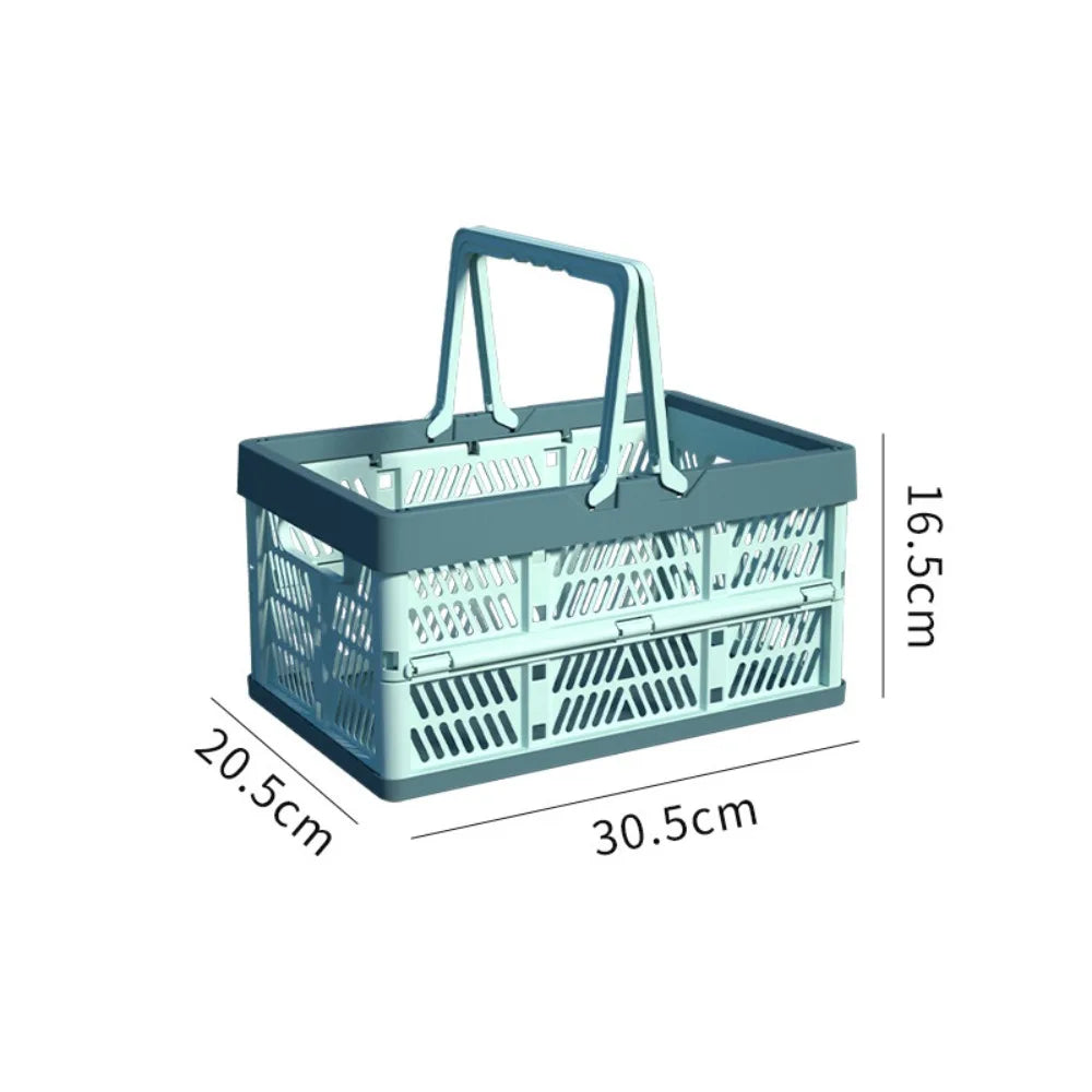 panier pliable bleu clair moderne grille ventilation poignée détachable rangement camping pique nique multifonctionnelextérieur