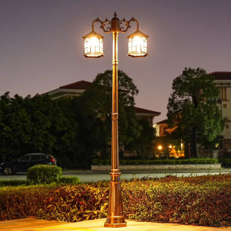 lampe solaire jardin verre translucide vintage noir bronze télécommande