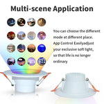 spot led intelligent blanc moderne éclairage translucide commande wifi bluetooth alexa google