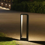lampe extérieure led moderne imperméable aluminium noir gris 60cm ip65 2000lm