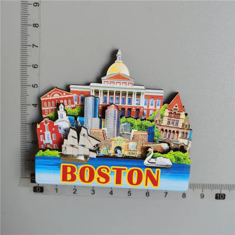 aimant réfrigérateur décoration voyage monuments américains villes californie souvenir magnetique pvc souple graphique