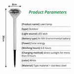 lampe jardin solaire diamant moderne blanc ip65 led étanche ambiance nocturne décorationextérieur