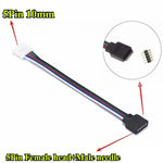 connecteurs led rgb broches noir blanc plat modernes 24v lvd pvc