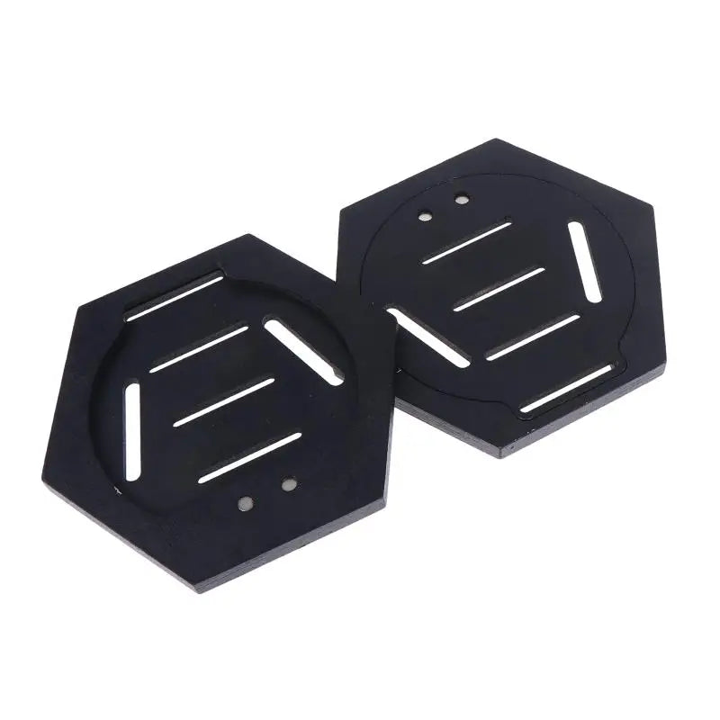 présentoir support médaille noir hexagonal moderne ligne blanche bois décoration muriale compétition gymnastique