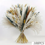 bouquet graminées séchées pampas blondes beiges vases décor maison anniversaire mariage