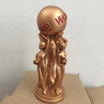 statue décorative résine bronze rouge figurines féminines globe art déco classement