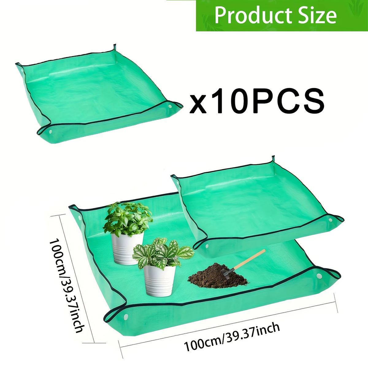 tapis jardinage vert texture tissée pratique anti fuite pliante réutilisableextérieurintérieur