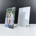 cadres photo blancs modernes imprimés sublimation 100x150mm transparents 60g acrylique