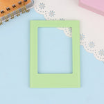 cadres photo magnétiques réfrigérateur couleurs transparentes minimaliste rose bleu orange violet jaune