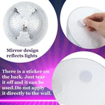 décoration murale moderne stickers disco argentés miroirs brillants adhésifs 4cm 6cm 8cm 10cm 12cm