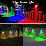 lampe solaire murale led rgb blanc chaud couleurs vis moderne résistanteextérieur