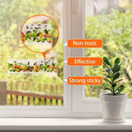 pièges mouches adhésifs fruits blanc guide utilisation pièces insectes fenêtres maison jardin simples
