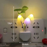 veilleuse champignon led blanc jaune orange vert changeante sensor control deco chambre bébé atmosphère