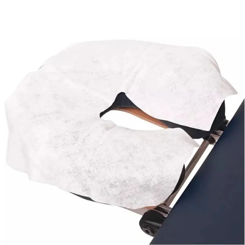 masque facial jetable blanc tissu non tissé absorption rapide hygiène confort 35x28cm