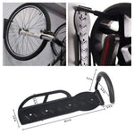 crochet mural scooter électrique vélo noir texturé rainures horizontales fixation vis minimaliste fonctionnel
