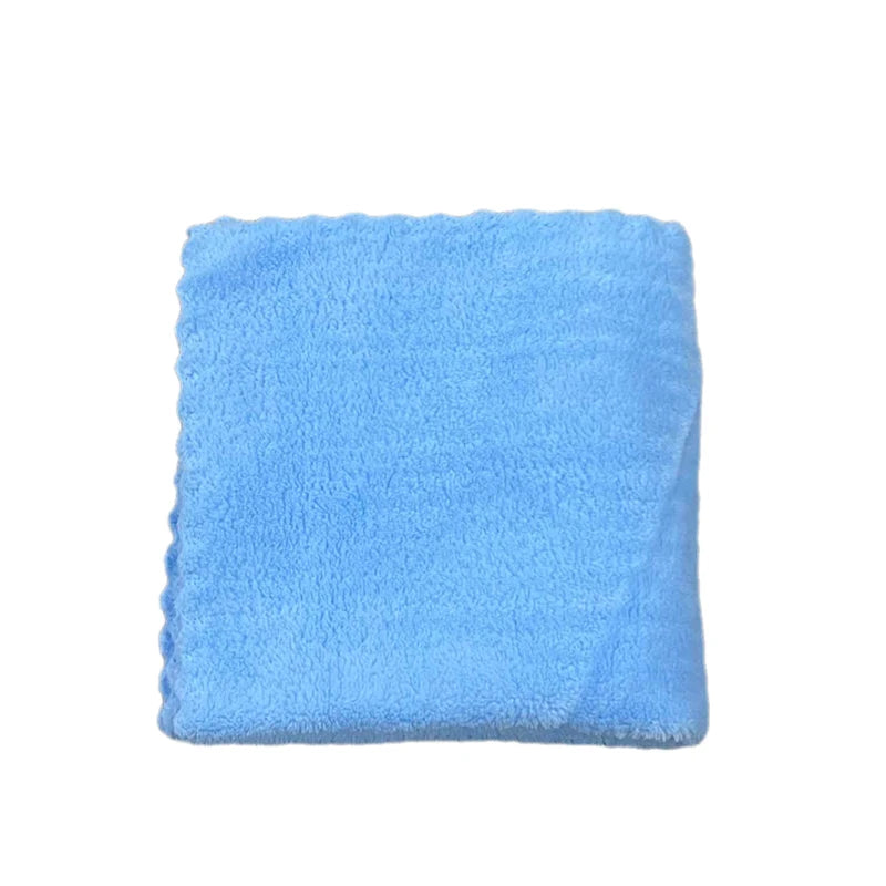 serviette face velours doux absorption rapide polyester coton moderne rose beige vert bleu violet