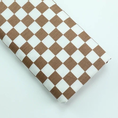 tissu coton carreaux multicolores moderne protection uv respectueux environnement 160cm large