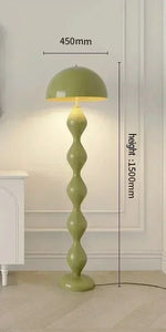 lampe sol moderne twistée verte rouge bleu blanc énergie économique