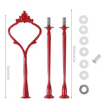 épée table or élégante classique fixations vis argentées rose noire rouges